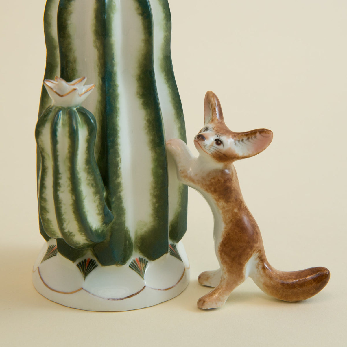 Cactus & Fennec Fox Figurine SetFigurines