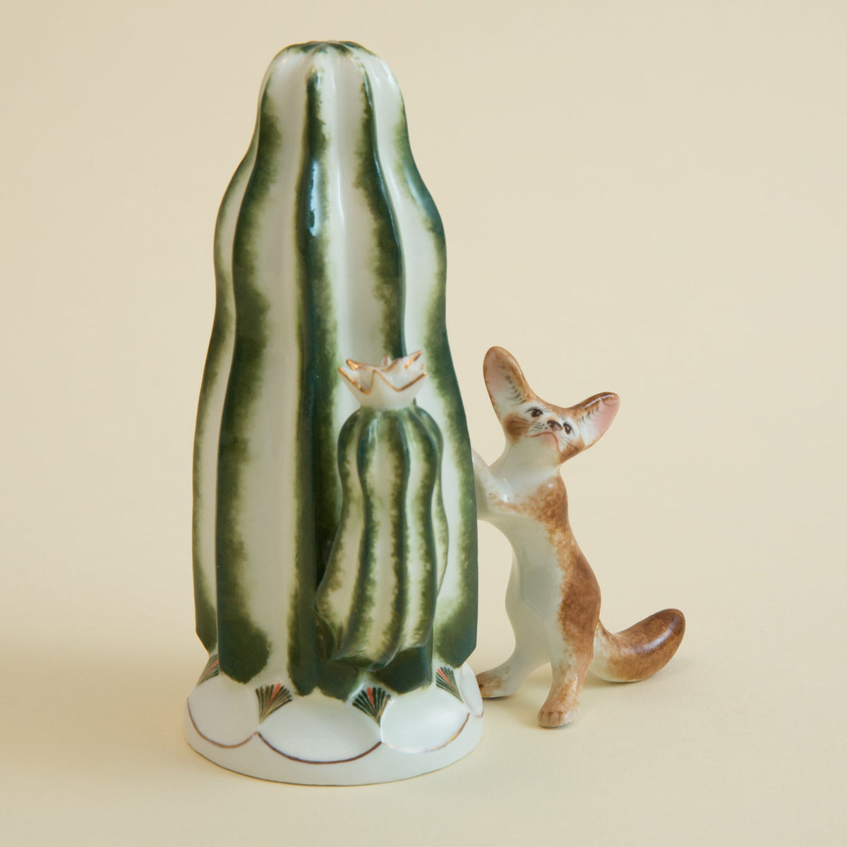 Cactus & Fennec Fox Figurine SetFigurines