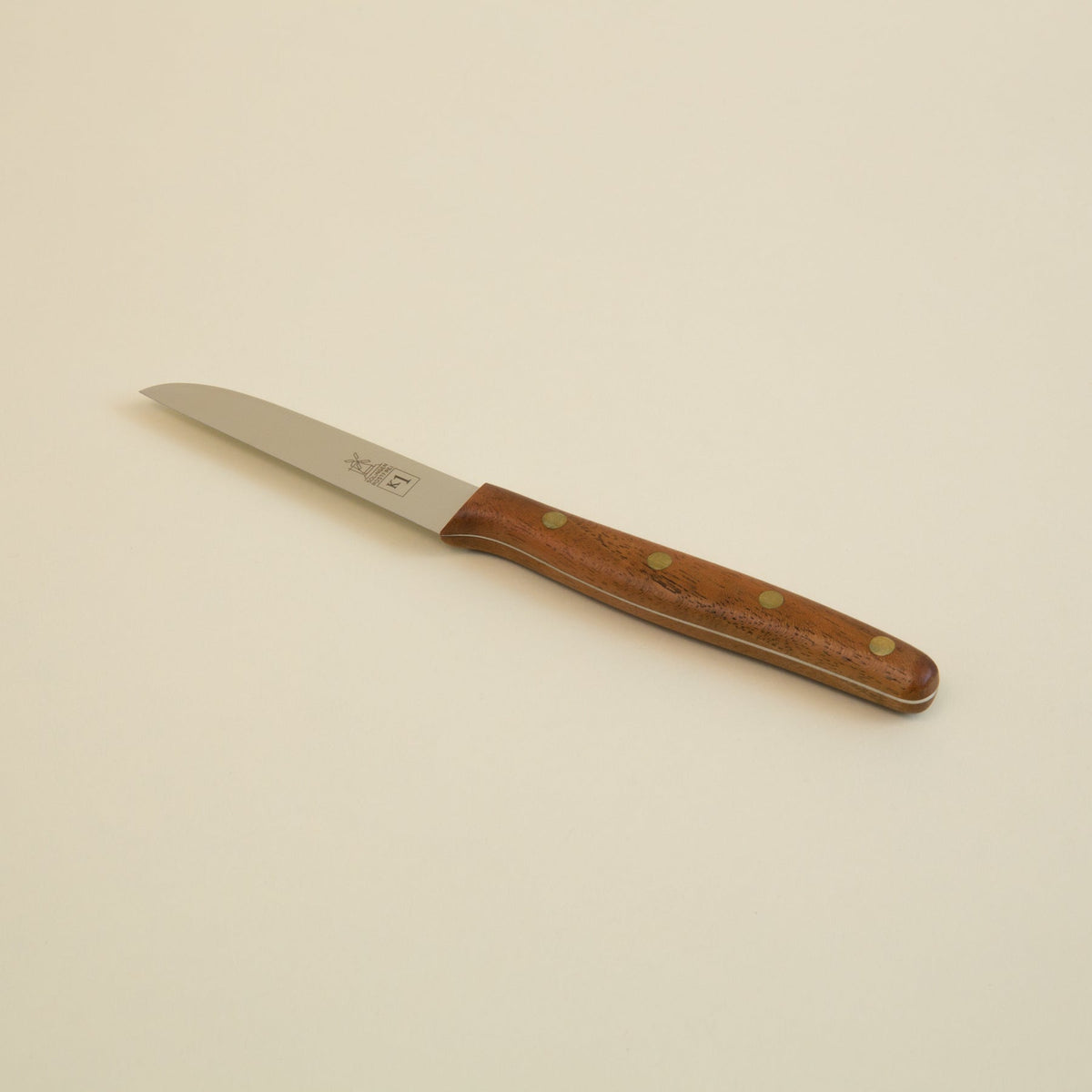 K1 Petty Knife - WalnutWalnut w/ Brass Rivets