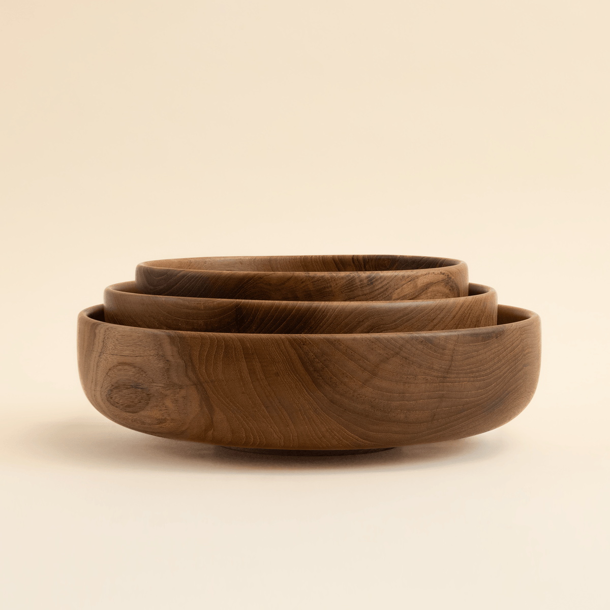 Teak Shallow BowlSmall