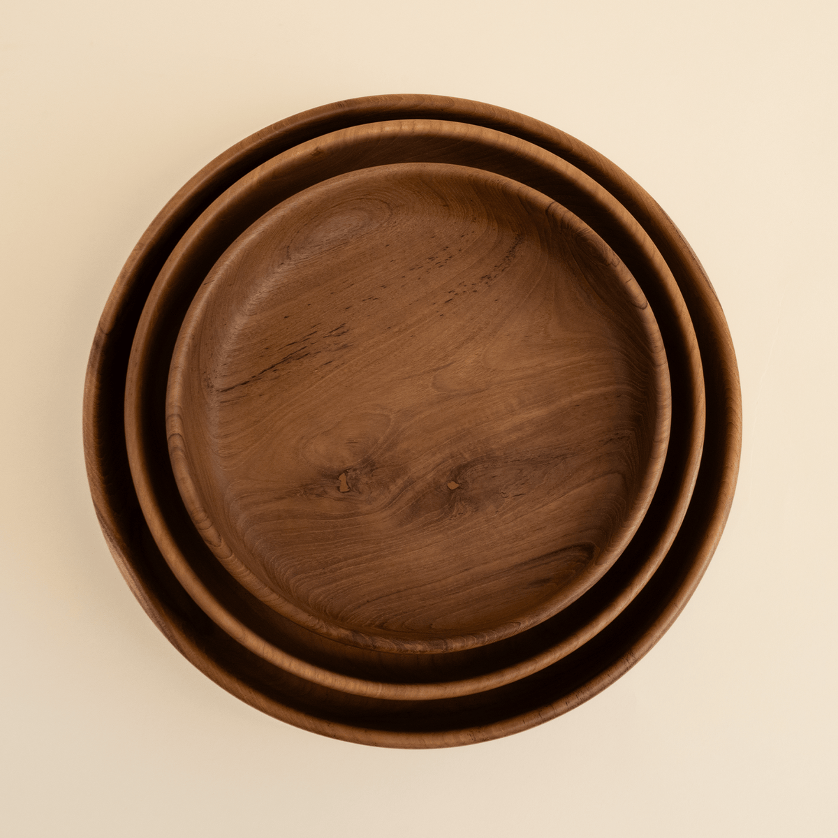 Teak Shallow BowlSmall