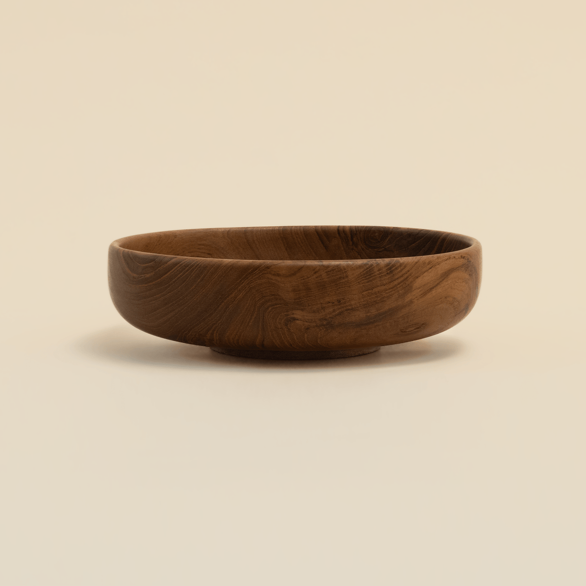 Teak Shallow BowlSmall