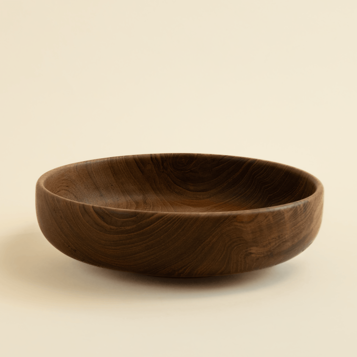 Teak Shallow BowlSmall