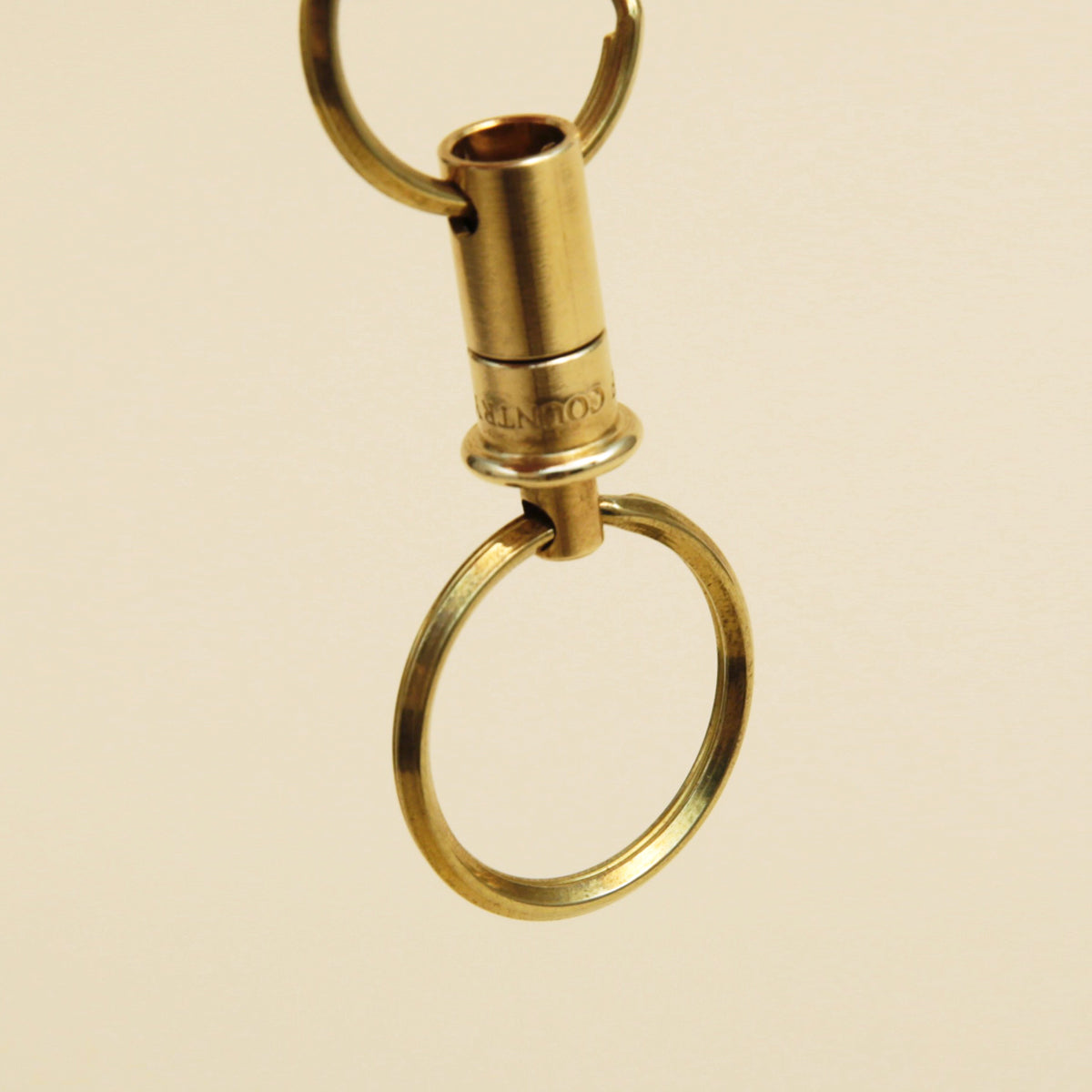 Releasable Brass Key Ring
