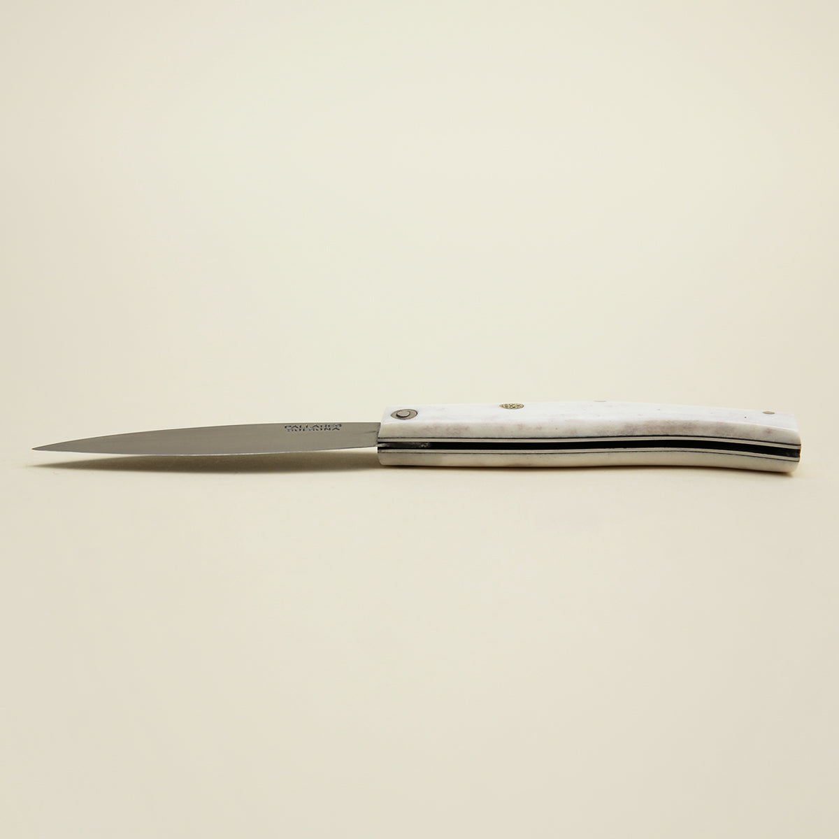 Folding Knife - Polished Deer Antler