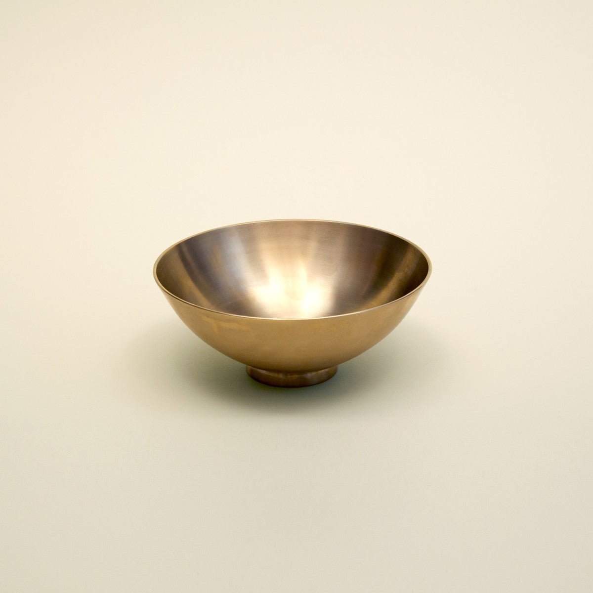 Korean Bronzeware Bowl with Foot - M