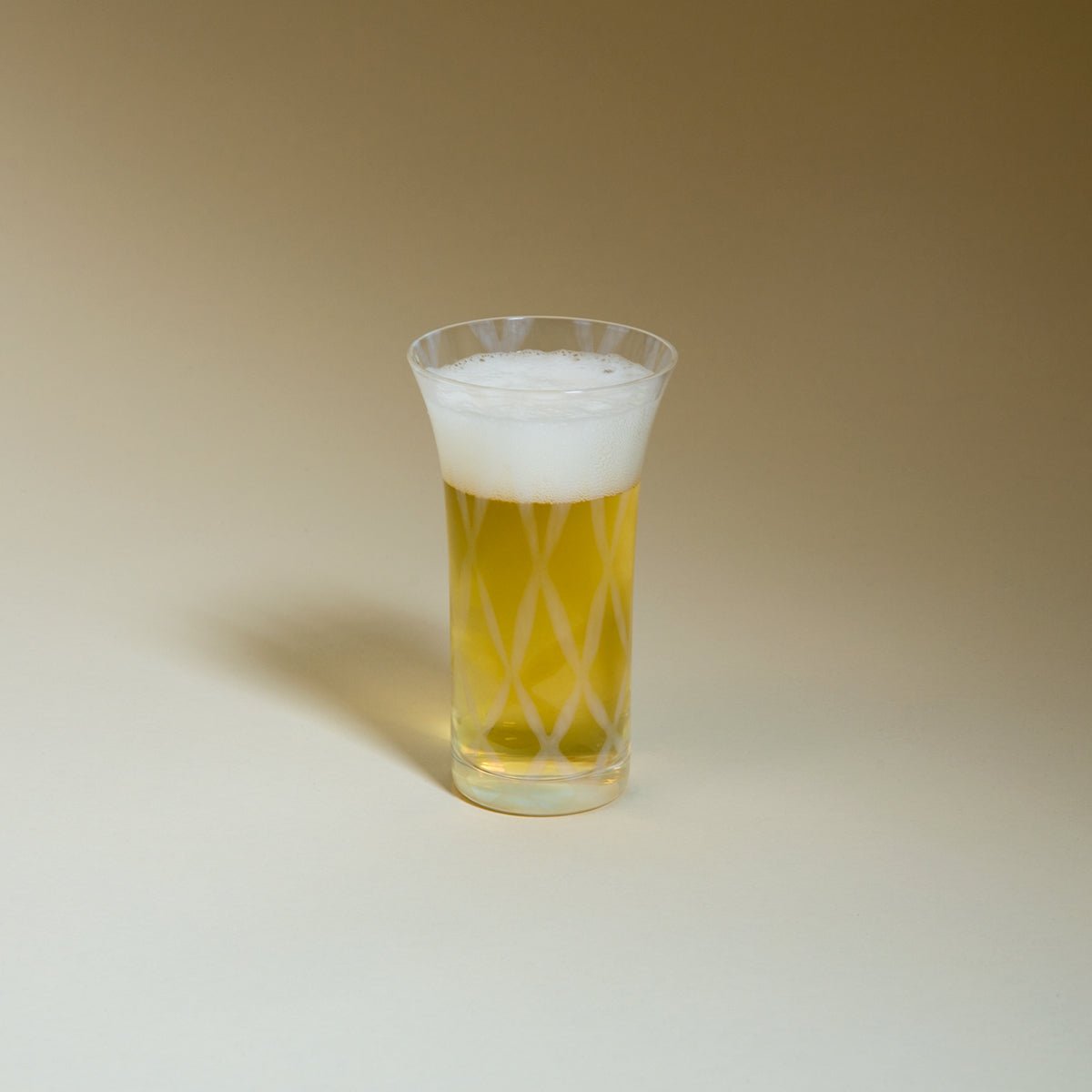 Opal Beer Glass - Lattice