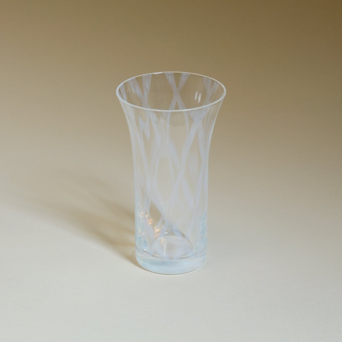 Opal Beer Glass - Lattice