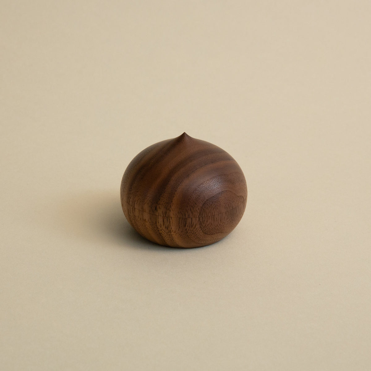 Raindrop Ornament L - Walnut