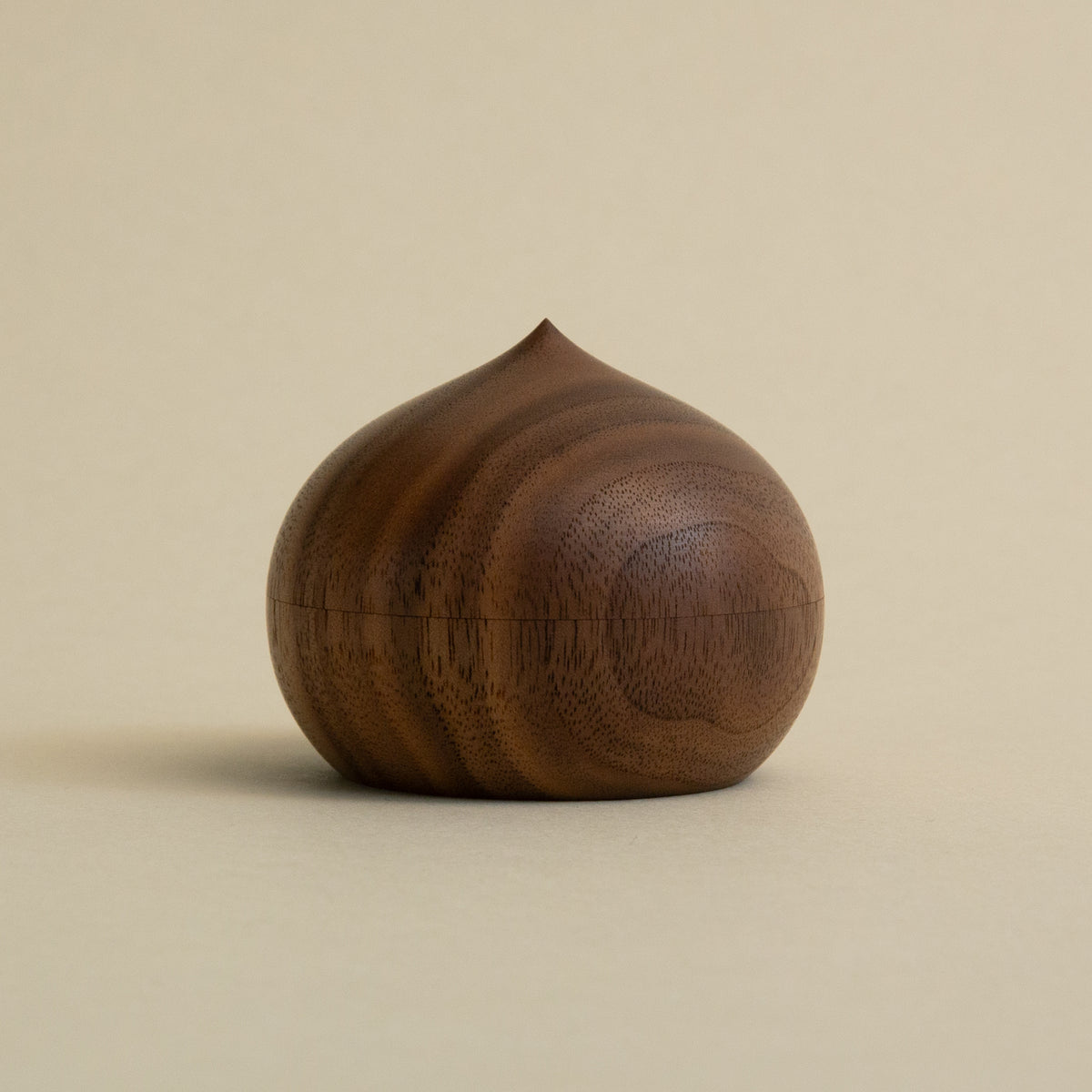 Raindrop Ornament L - Walnut