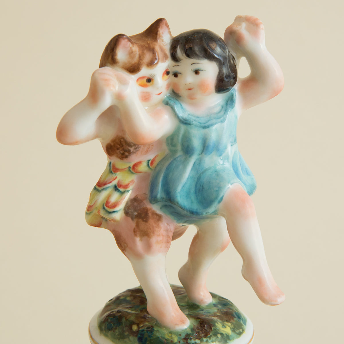 Dance with Cat Figurine
