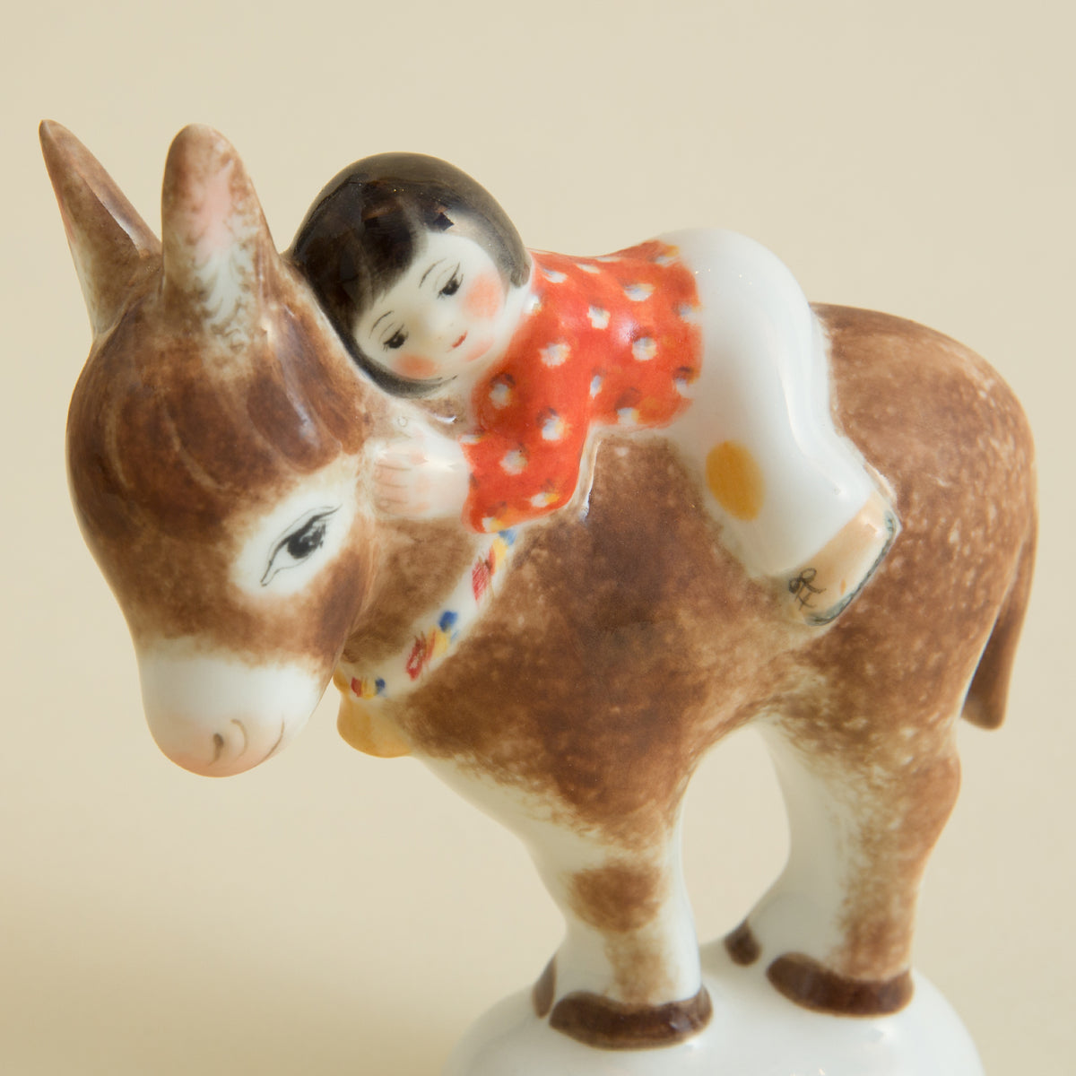 Child & Donkey Figurine