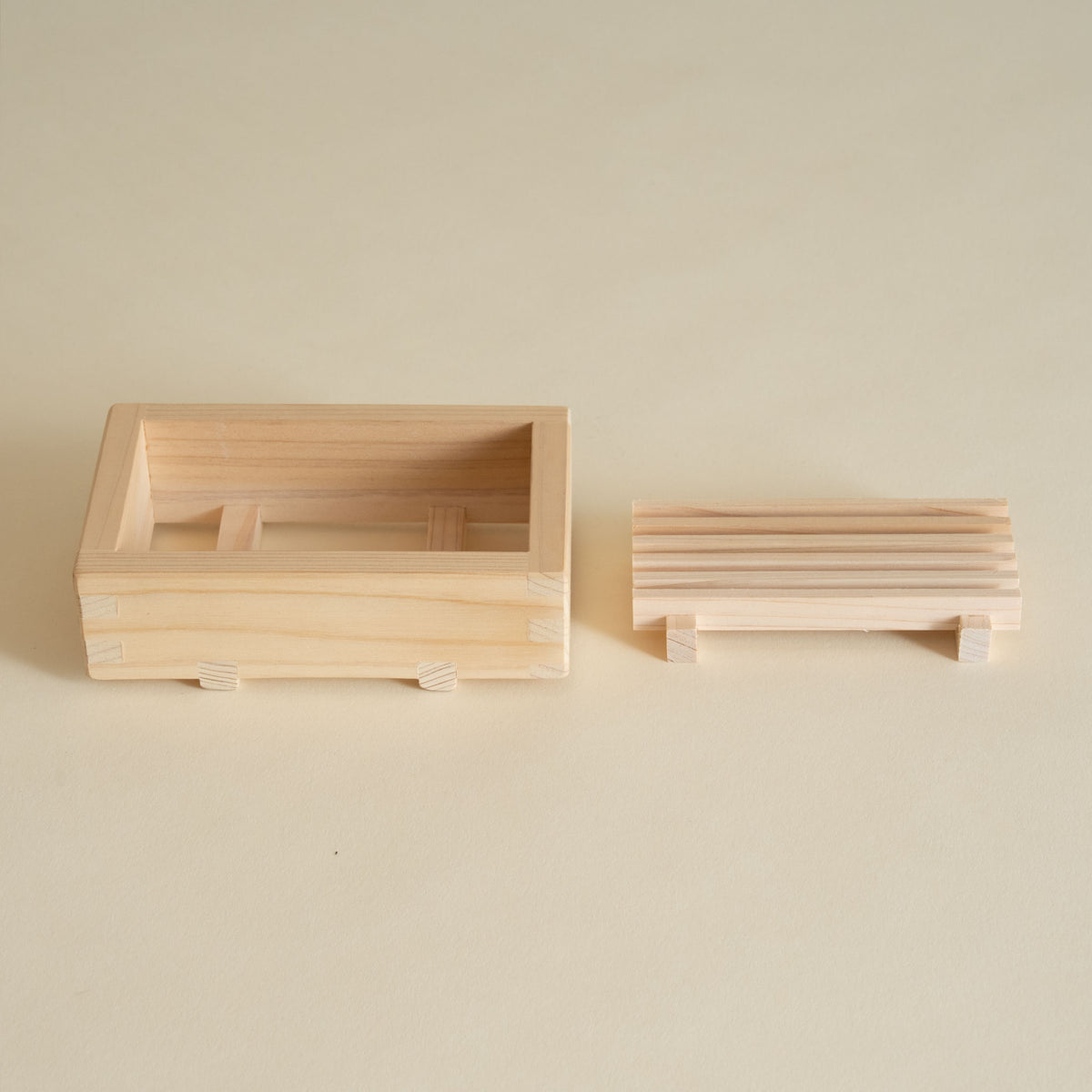 Hinoki Soap Dish - Removable Tray