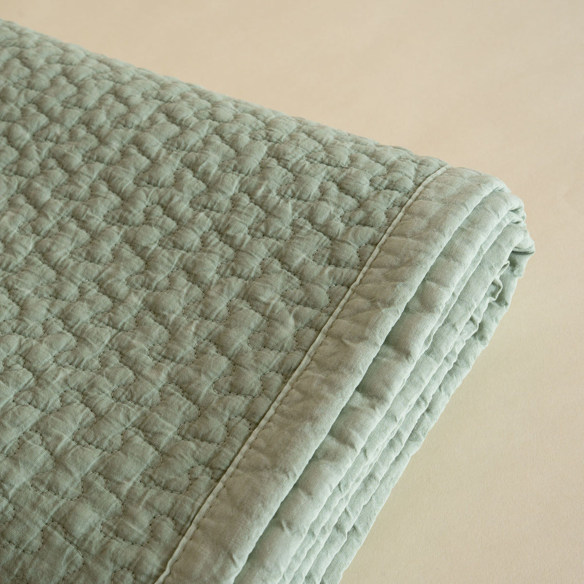 Korean Quilted Blanket - Sage