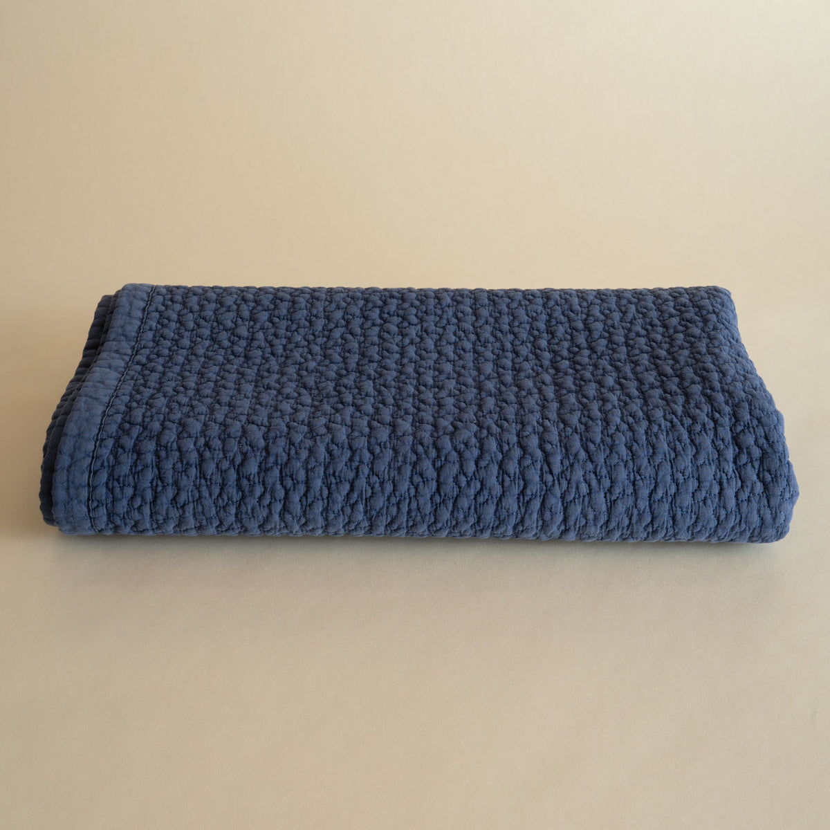 Korean Quilted Blanket - Navy