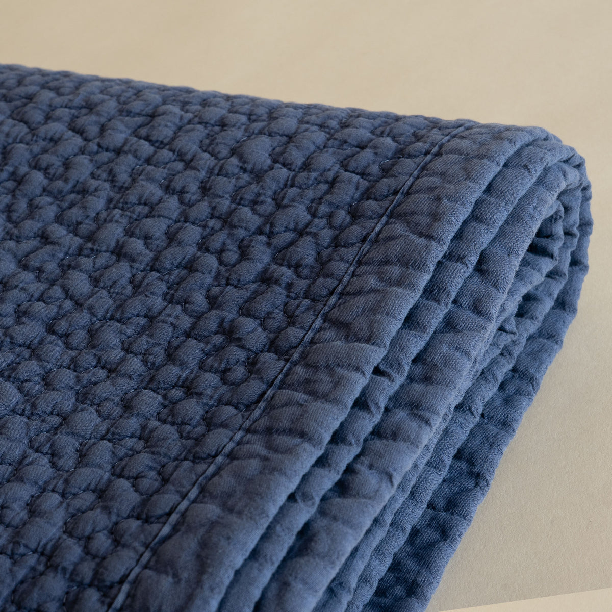 Korean Quilted Blanket - Navy