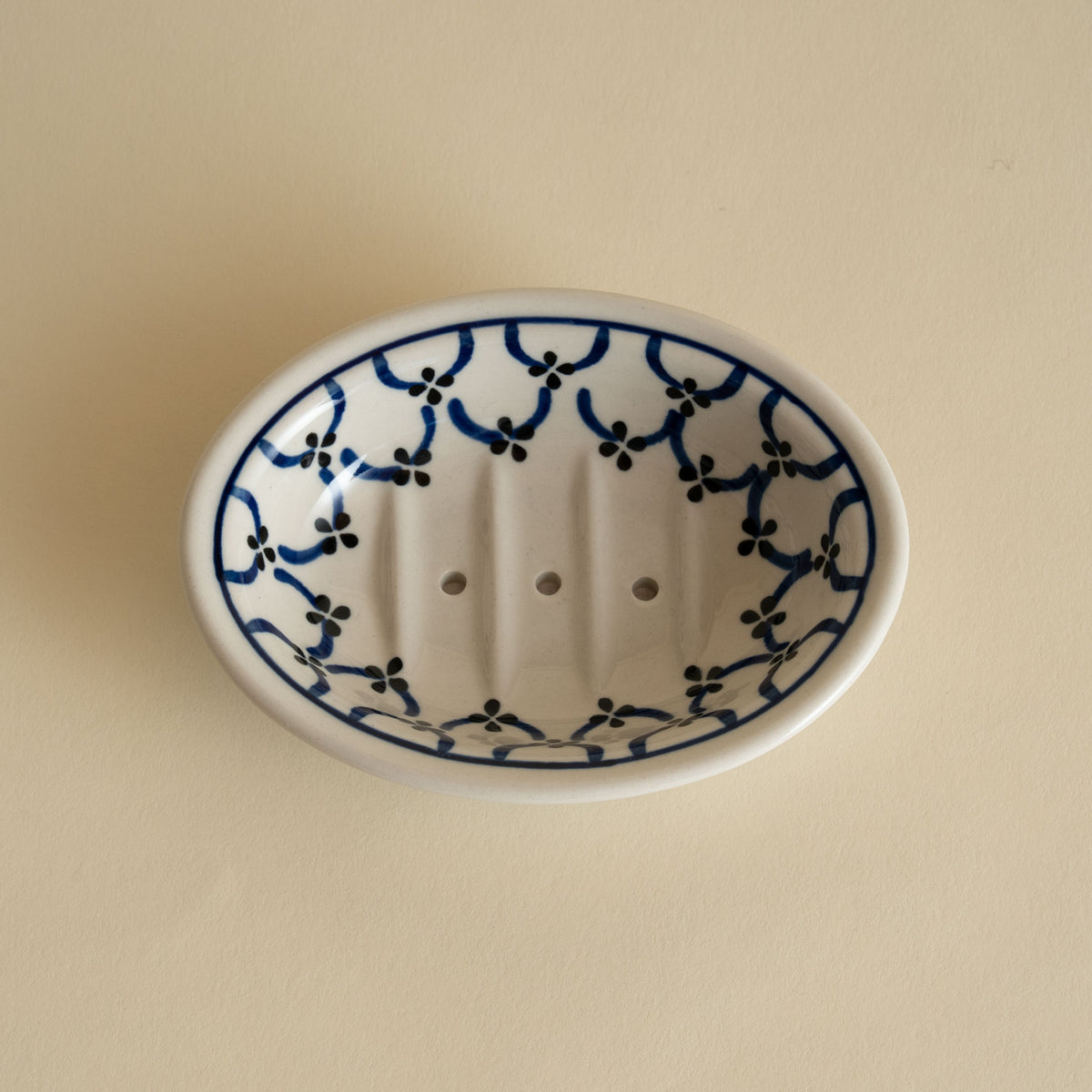 Polish Pottery Soap Dish - Flower