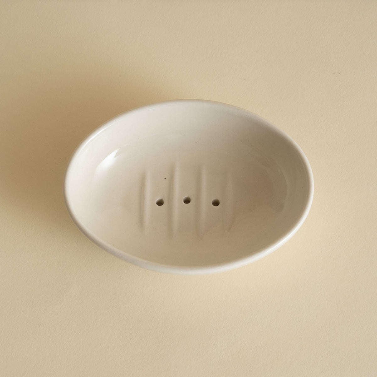 Polish Pottery Soap Dish - White