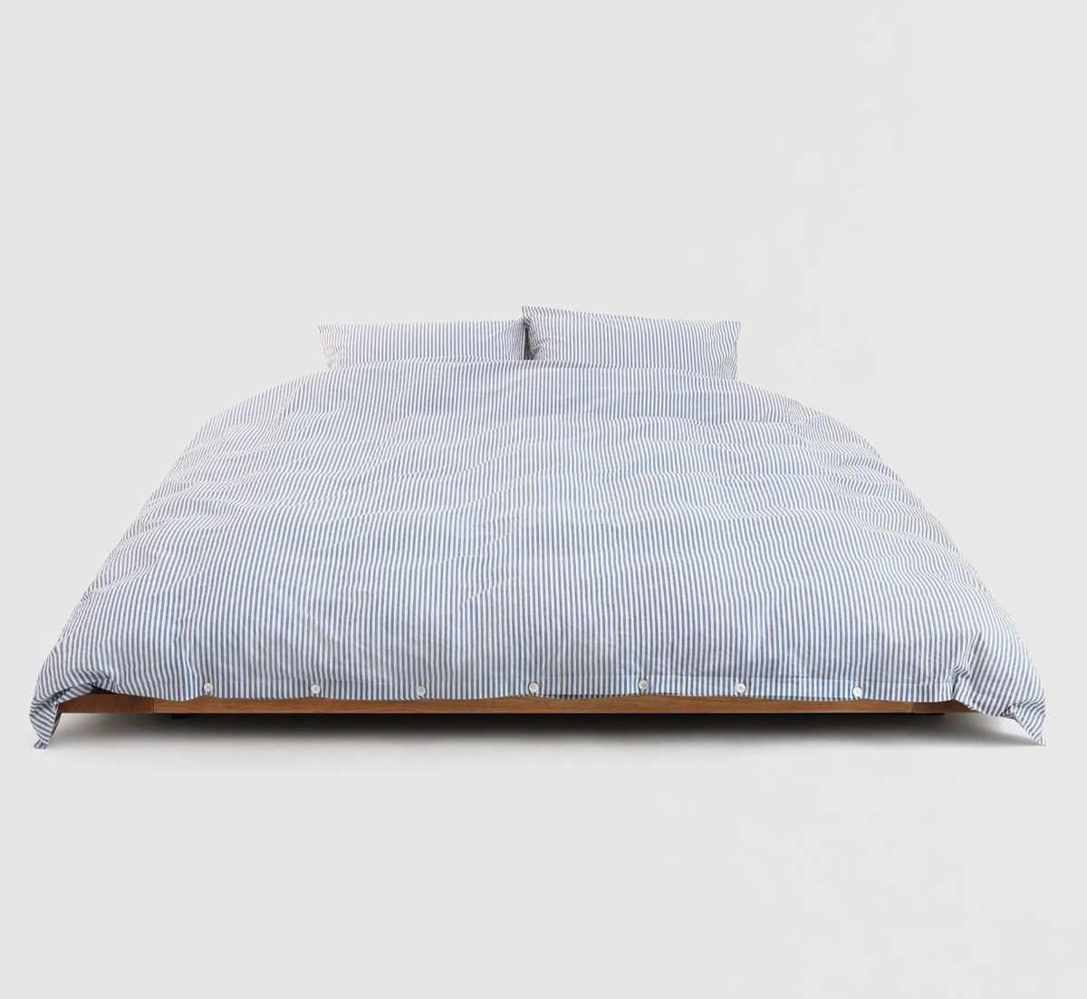 Tekla Organic Cotton Percale Duvet Cover - Skagen Stripes
