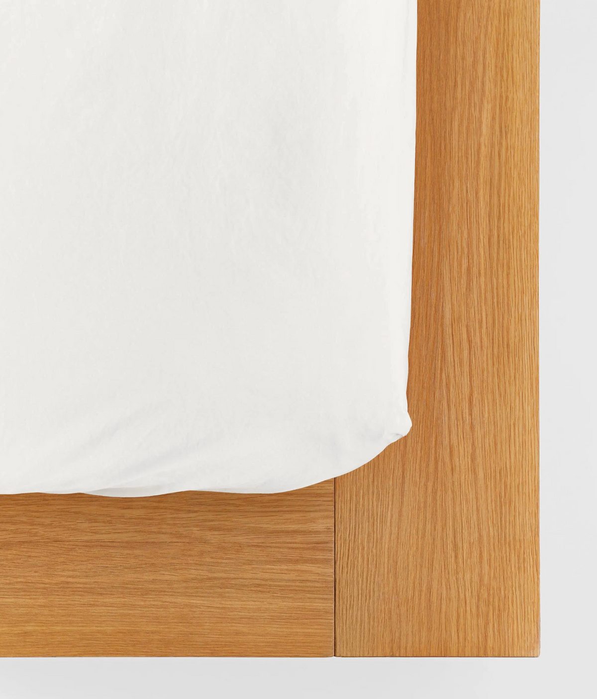 Tekla Percale Fitted Sheet - Broken White