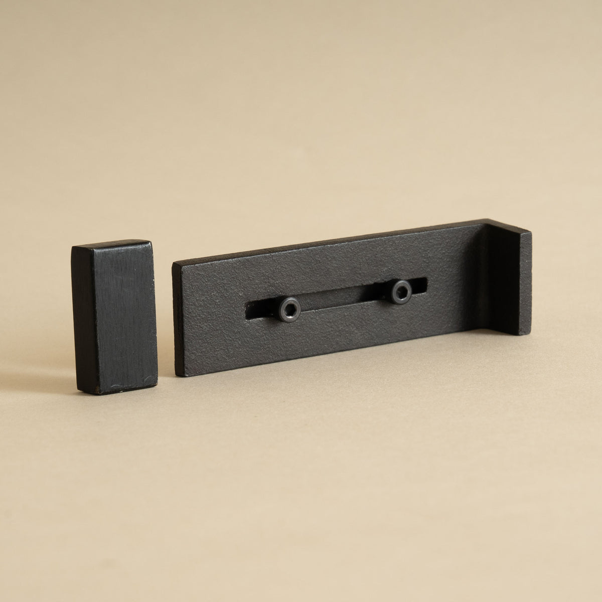Oitomi Japanese cast iron sliding door lock with forged iron strike
