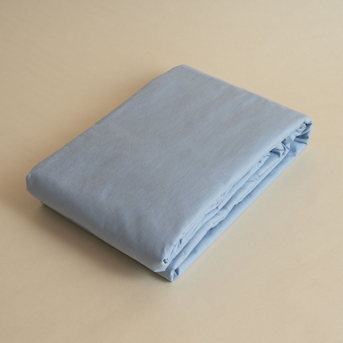 Tekla Organic Cotton Percale Duvet Cover - Morning Blue