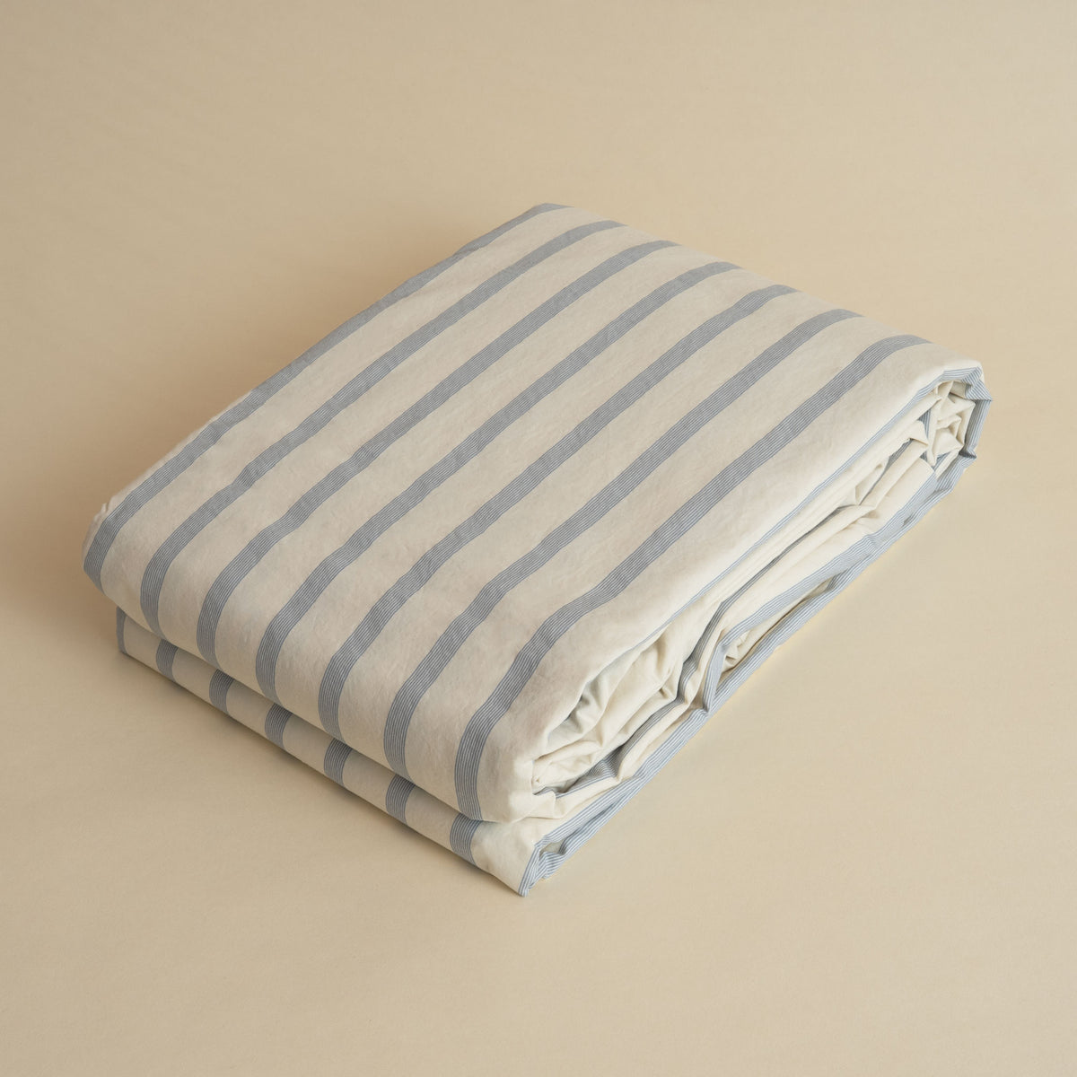 Tekla Organic Cotton Percale Duvet Cover - Needle Stripes
