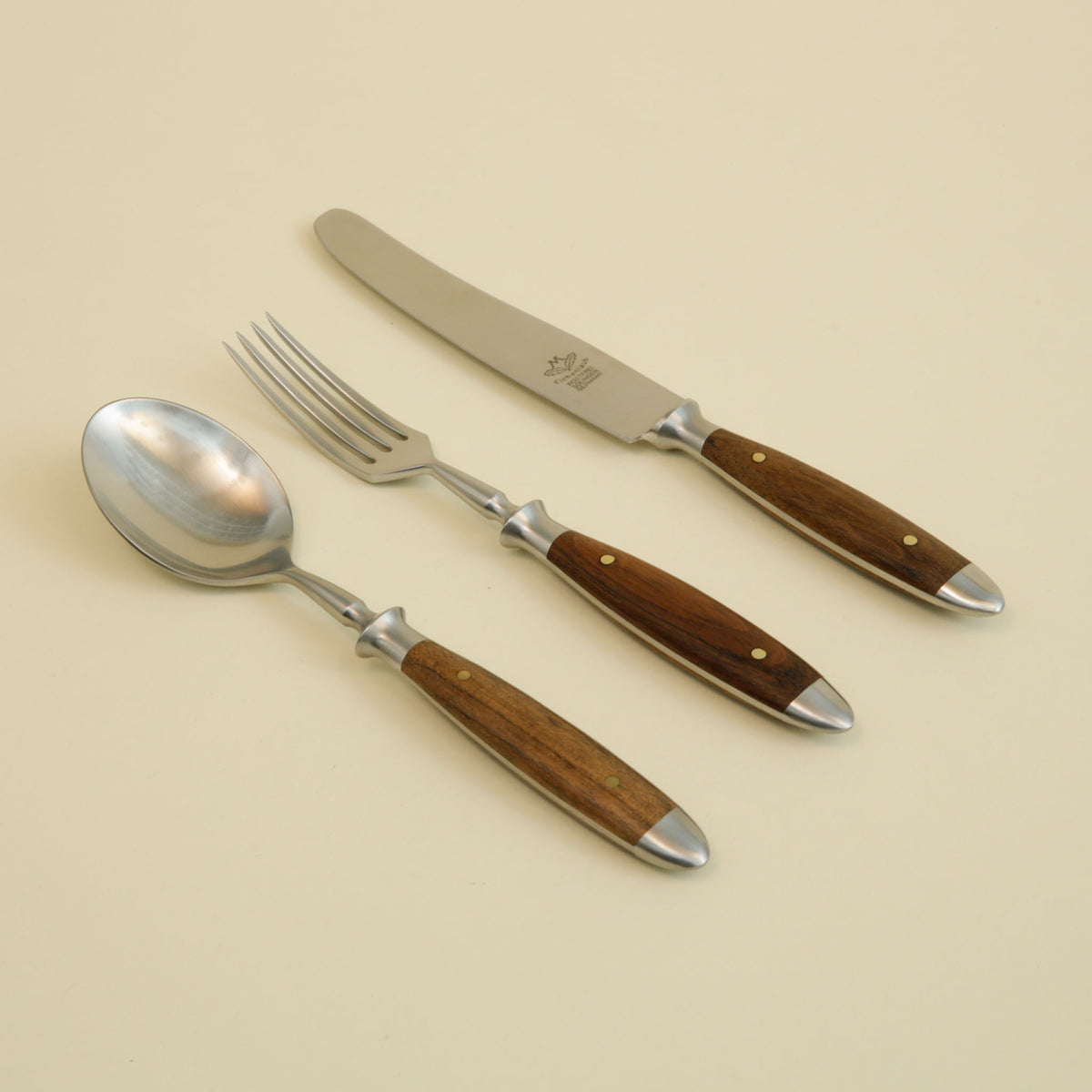 Eichenlaub Hand-Forged Table Spoon - Dark Oak