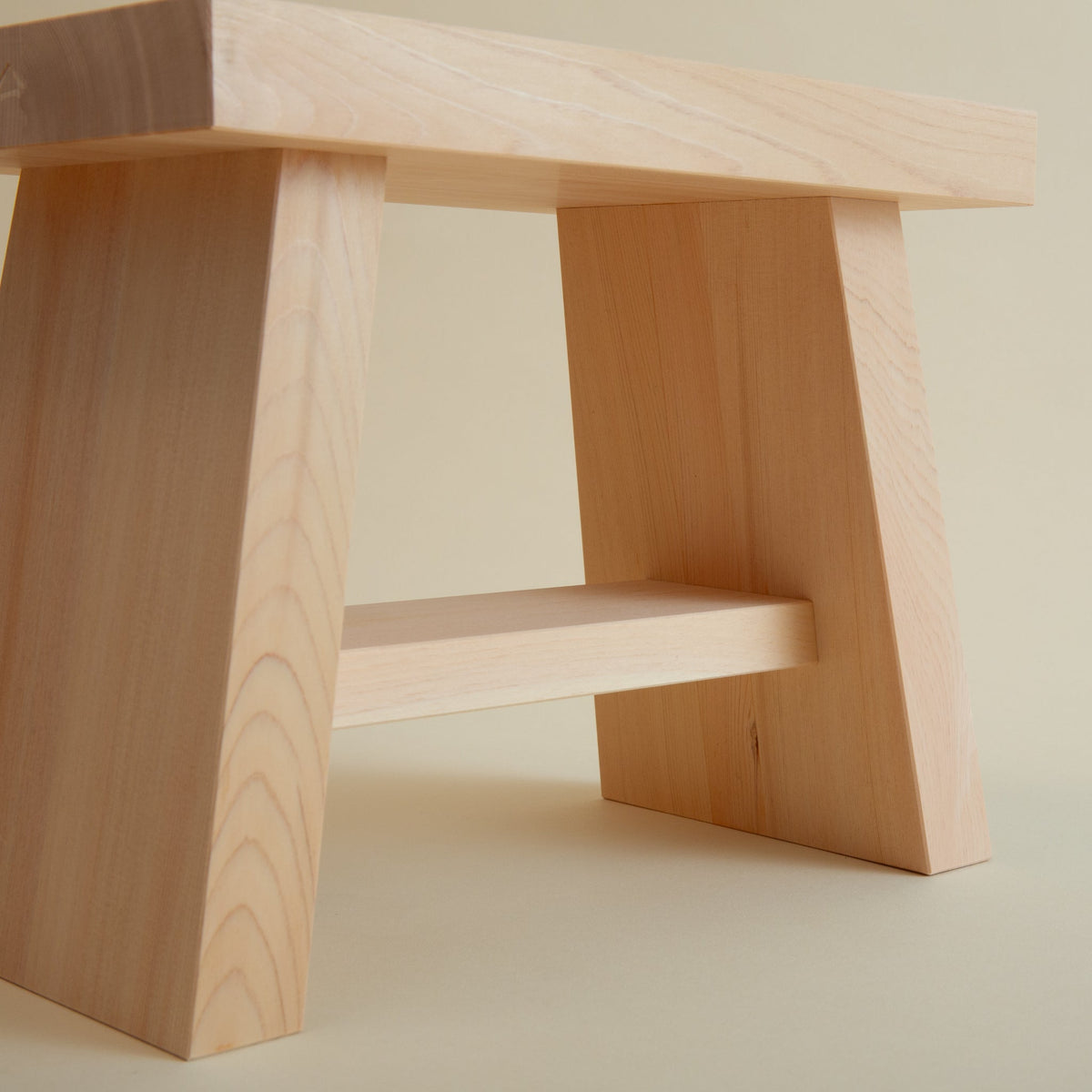 Hinoki Bath StoolBench