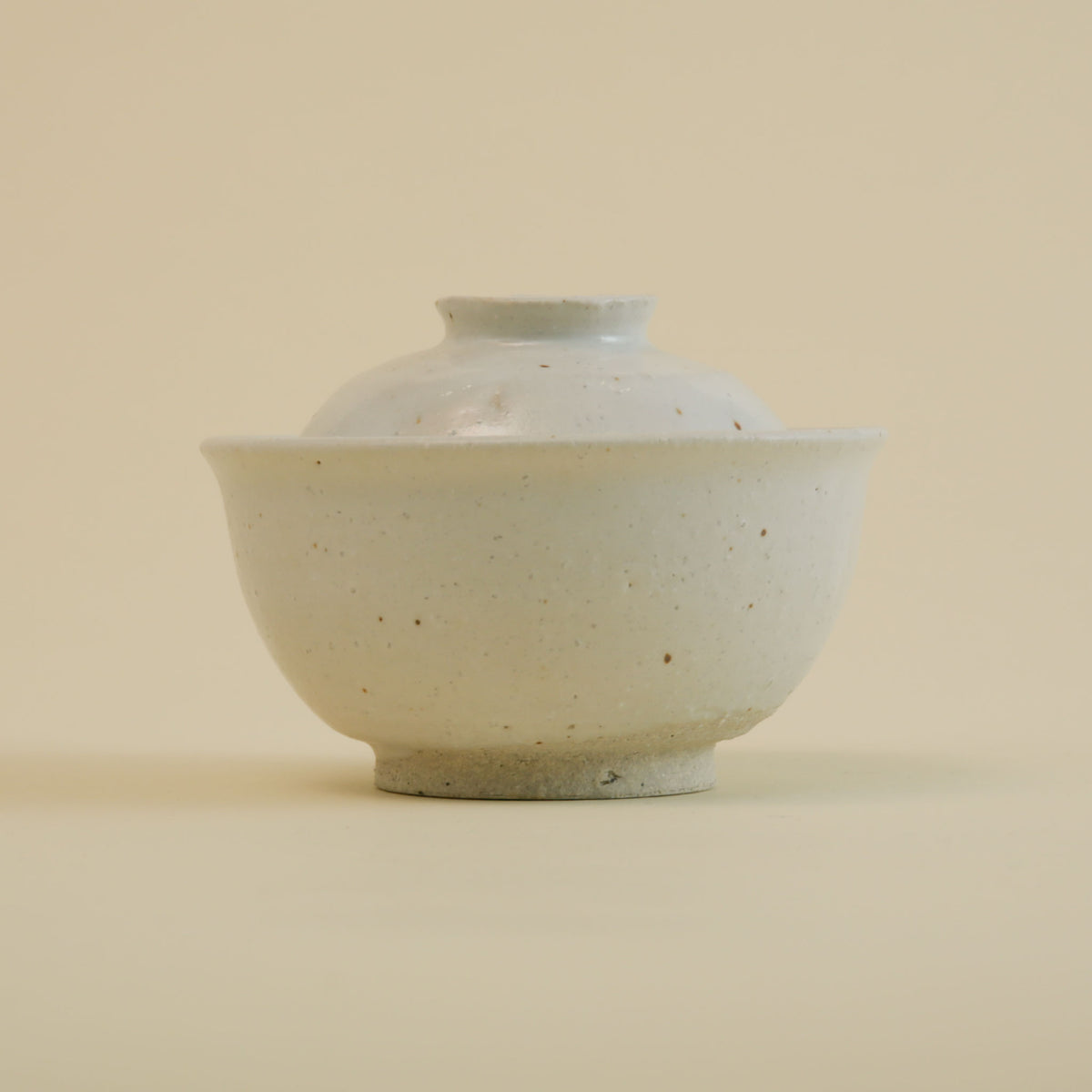 Iga Rice Bowl with Lid - Shino