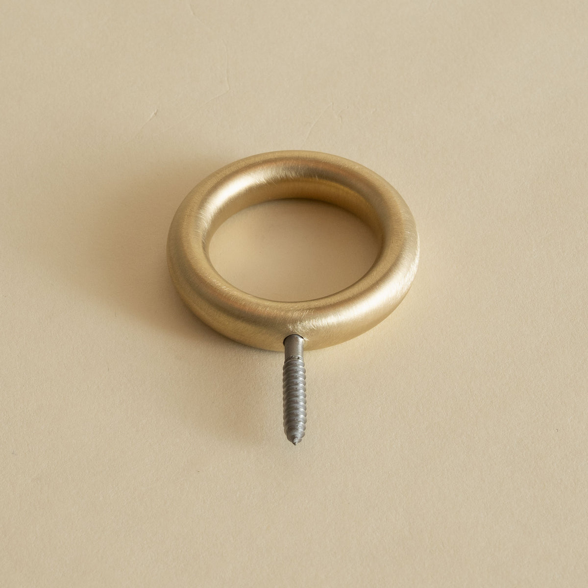 Raw Brass Ring Wall Hook