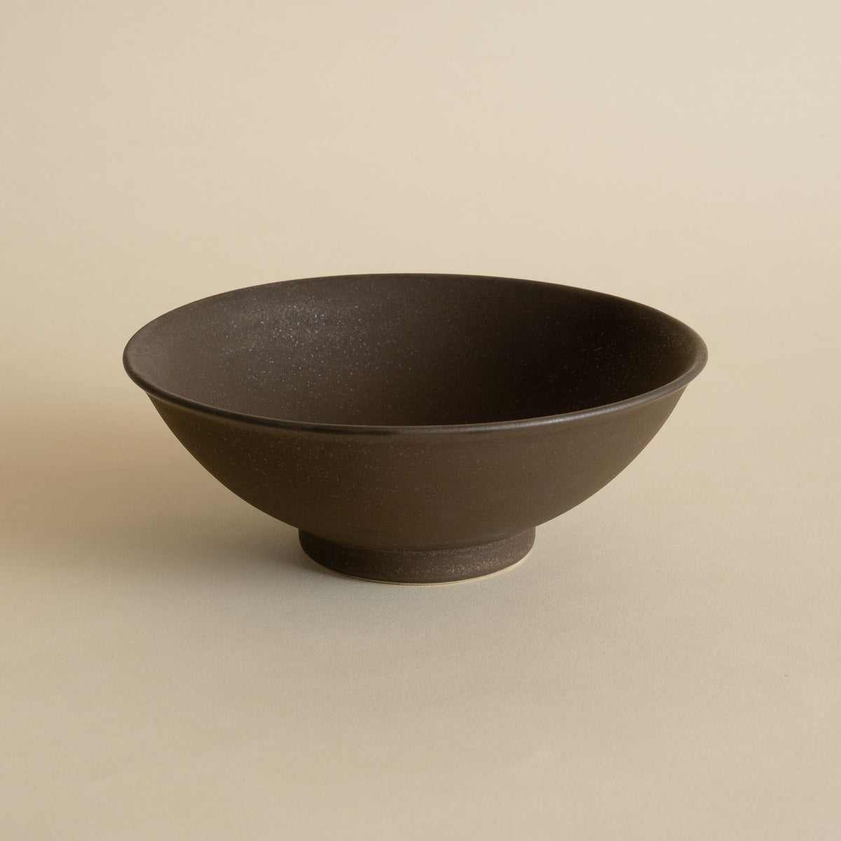 Jiseungmin copper brown Korean ceramic sabal bowl