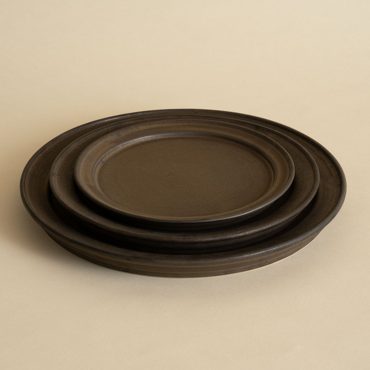 Jiseungmin Short Plate - Copper Brown