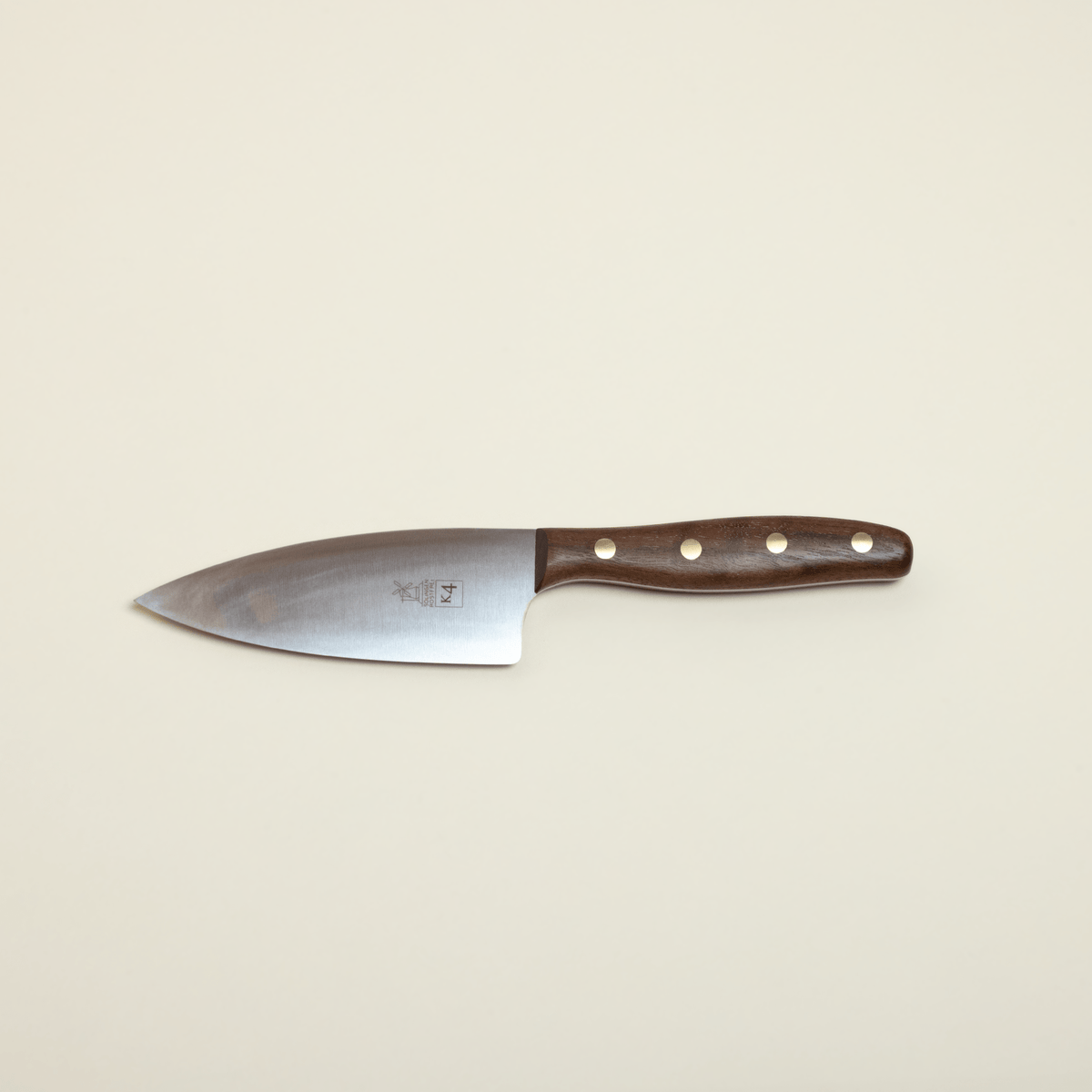 K4 Chef's Knife - WalnutWalnut w/ Brass Rivets