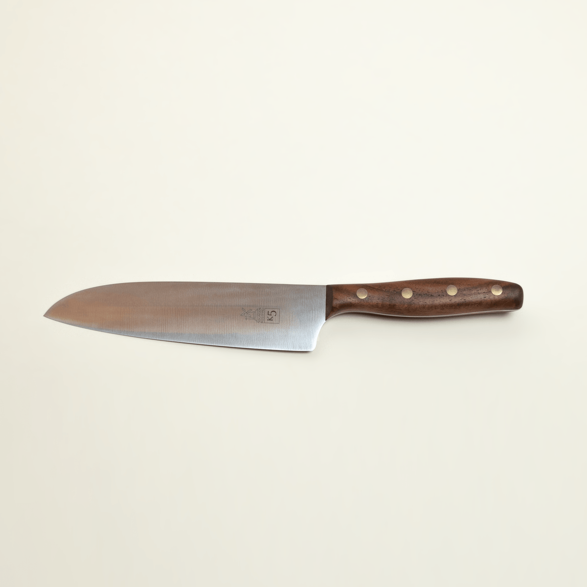 K5 Chef's Knife - WalnutWalnut w/ Brass Rivets