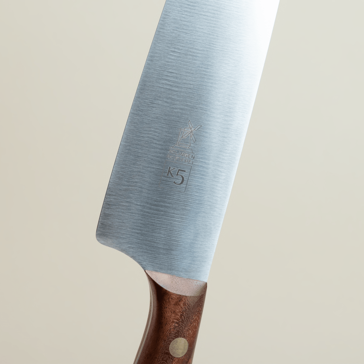 K5 Chef's Knife - WalnutWalnut w/ Brass Rivets