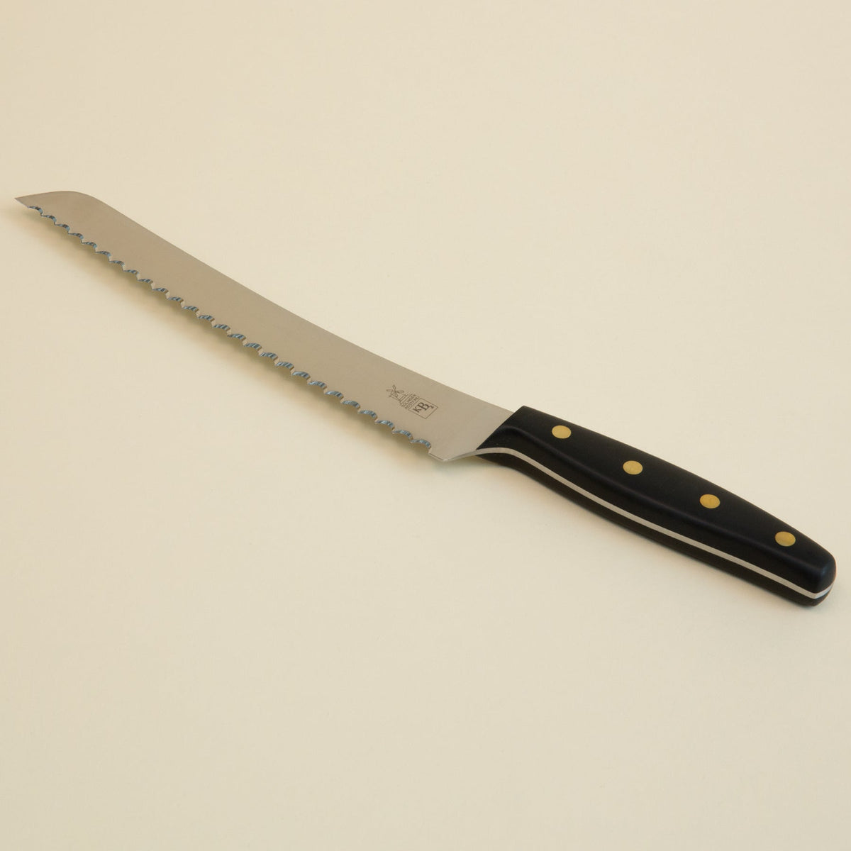 KB2 Bread Knife - POMPOM w/ Brass Rivets