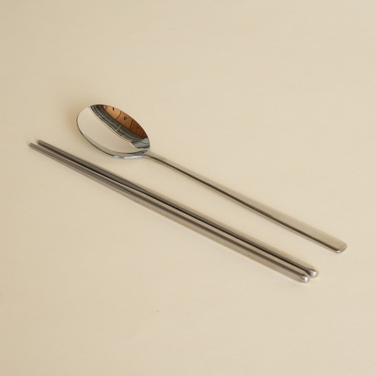 Korean Style Stainless Steel Chopsticks & Spoon