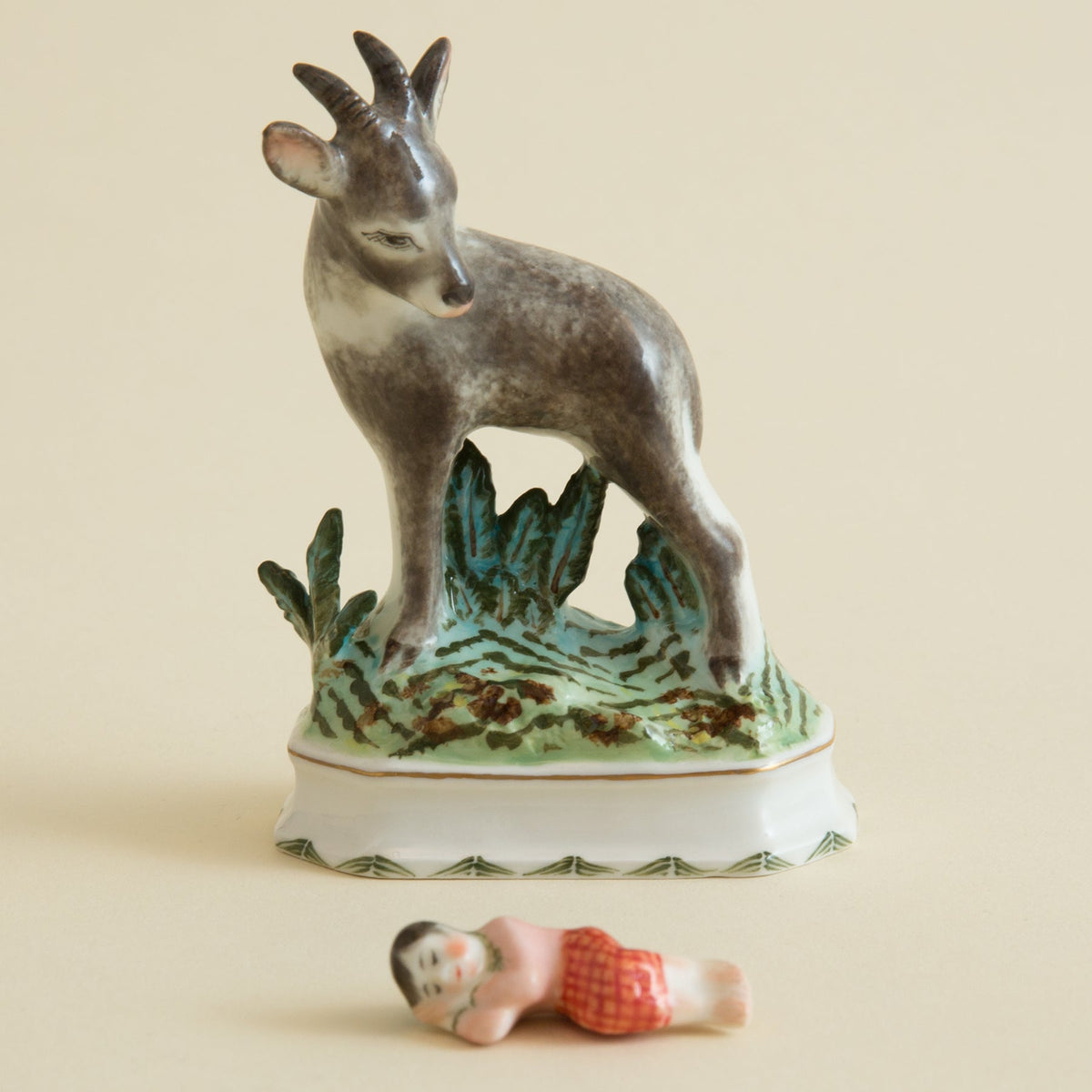 Mountain Goat & Girl FigurineFigurines