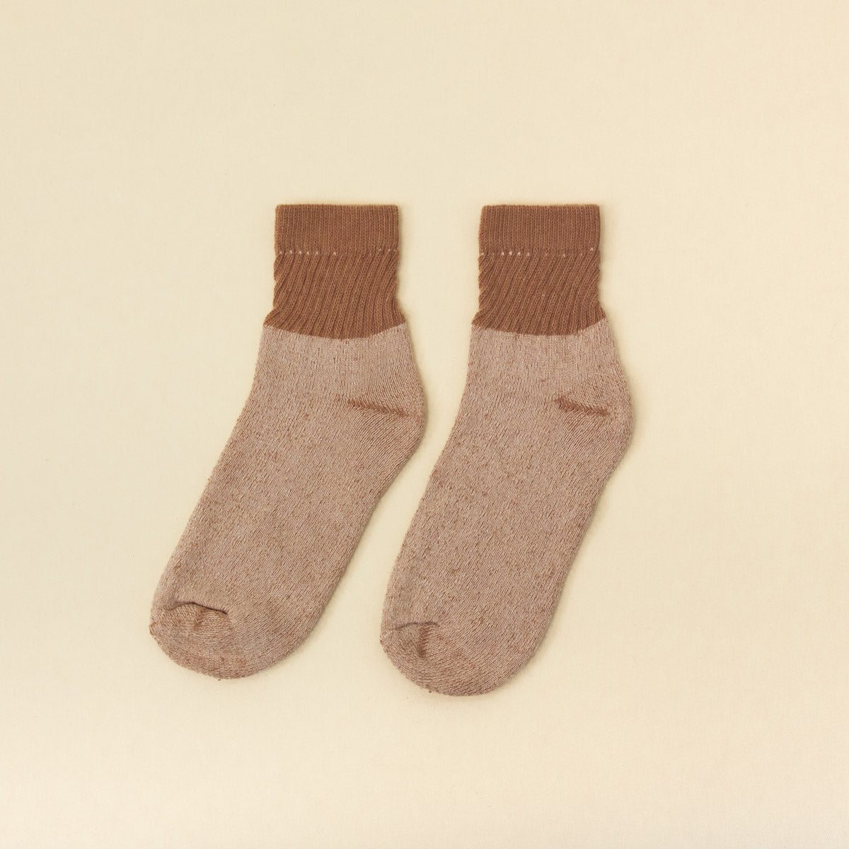 FoxFibre® Organic Cotton Socks - Brown - Short Top