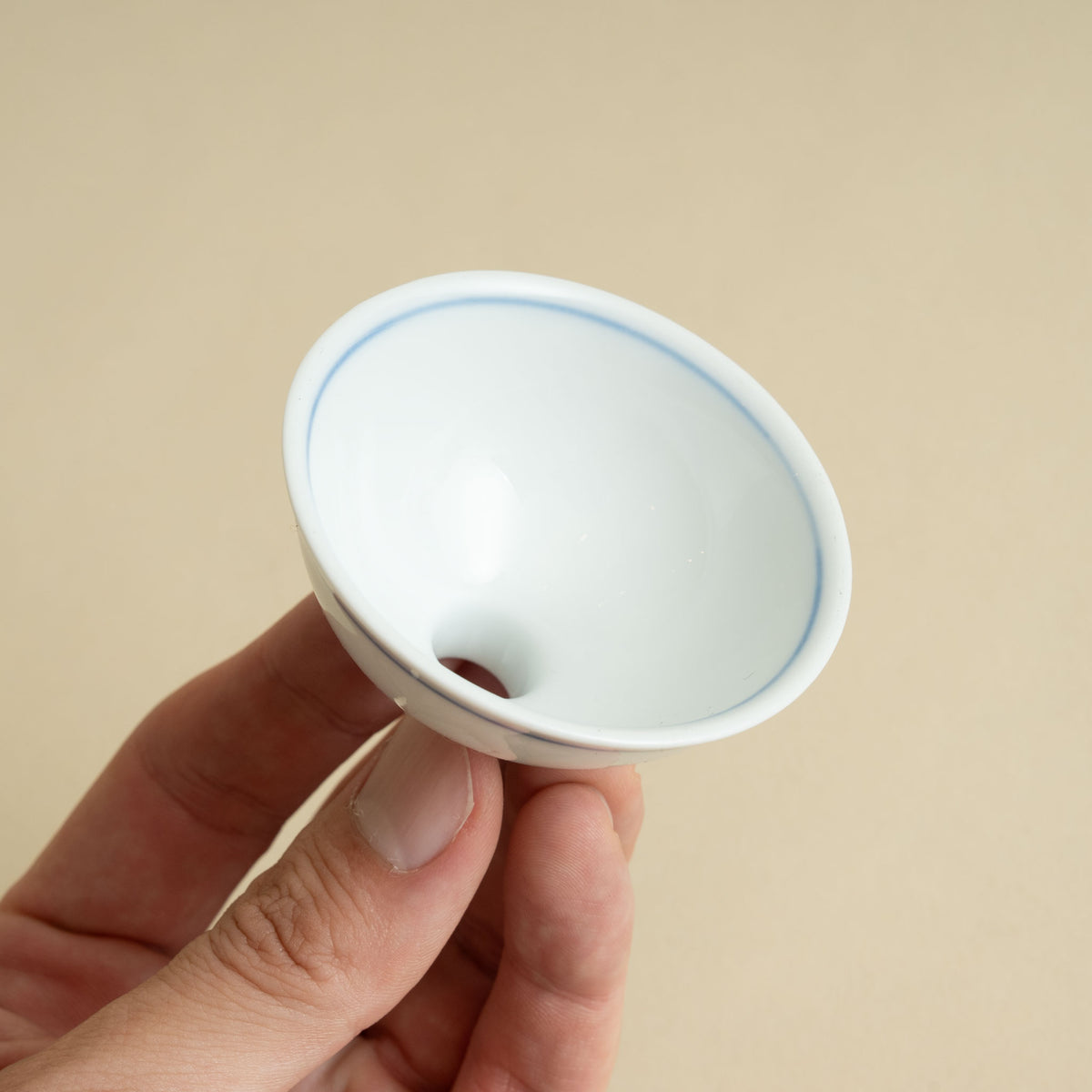 Small Japanese Porcelain Funnel