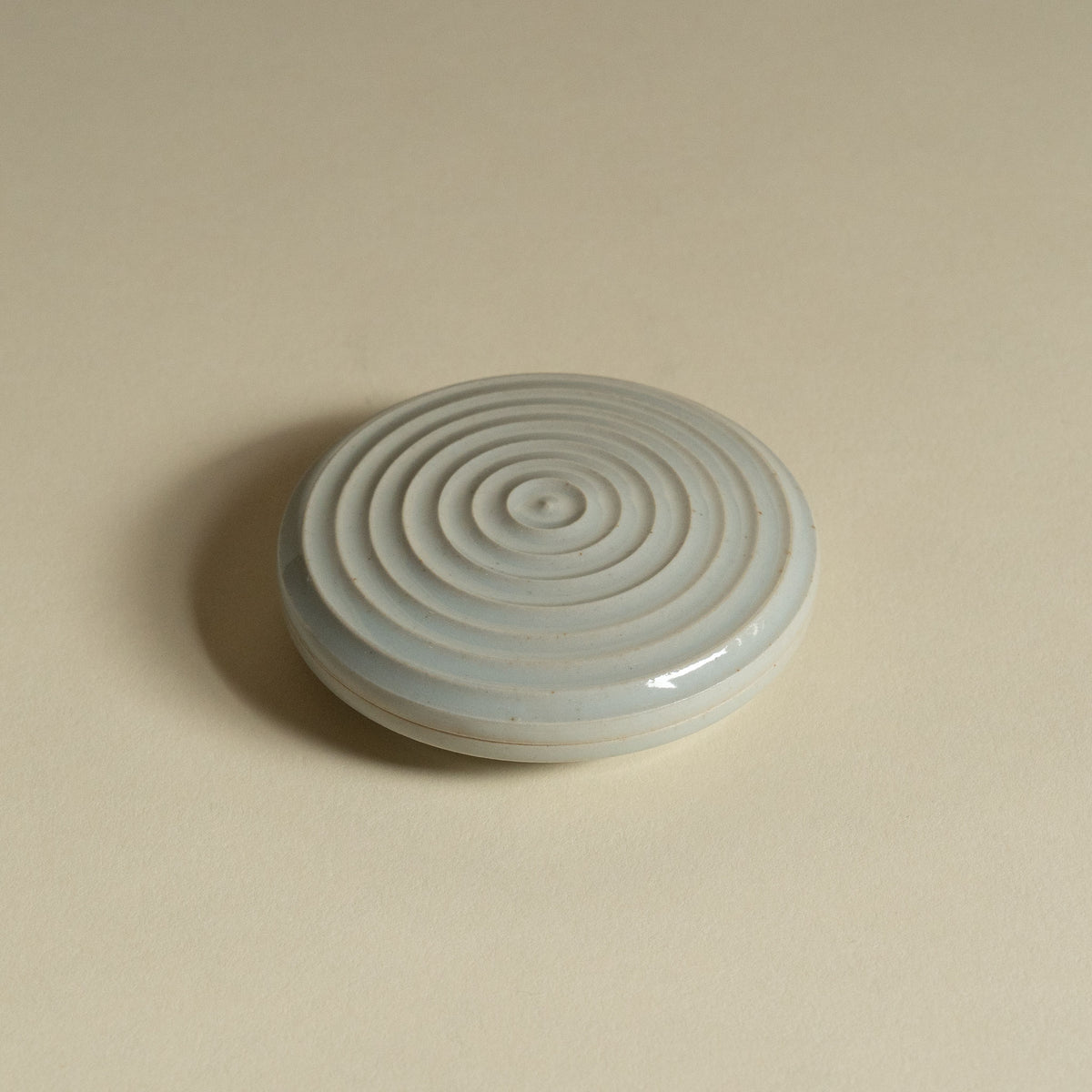 Korean Porcelain Incense Holder - Waves - Small