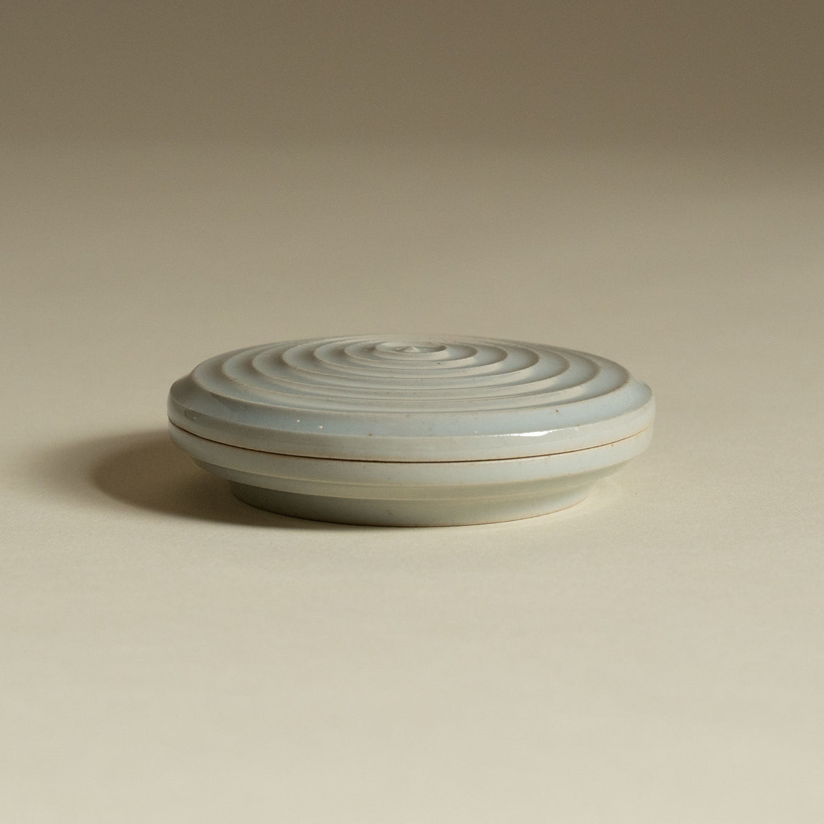 Korean Porcelain Incense Holder - Waves - Small