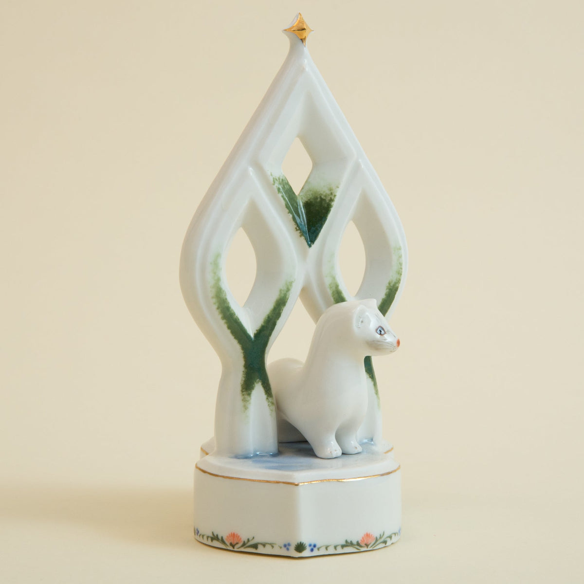 Snow Tree & White Ferret Figurine SetFigurines