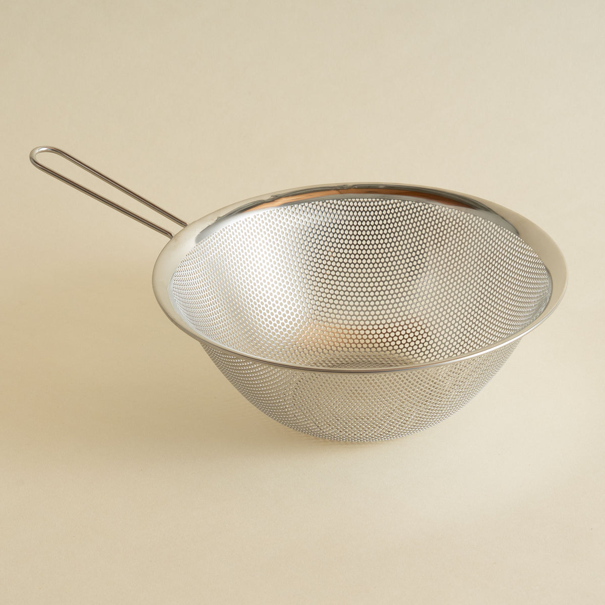 Sori Yanagi stainless steel colander with long handle