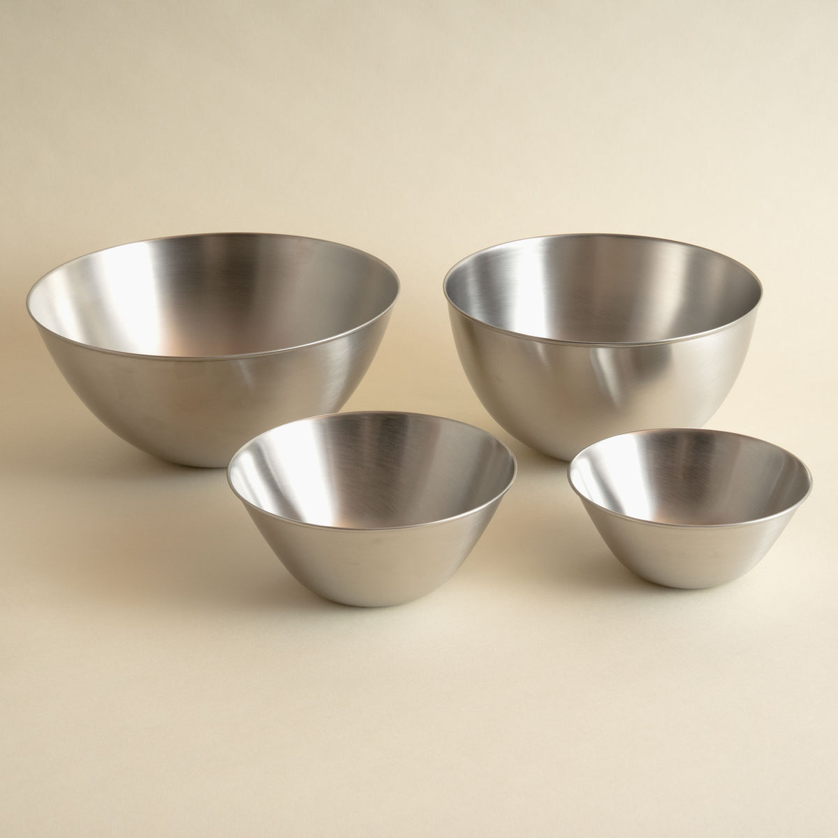 Sori Yanagi Japanese stainless steel mixing bowl