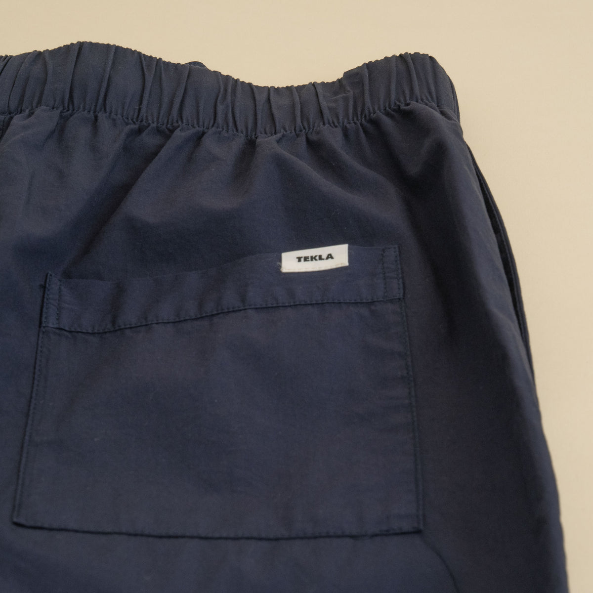 Tekla Poplin Sleep Shorts - True Navy