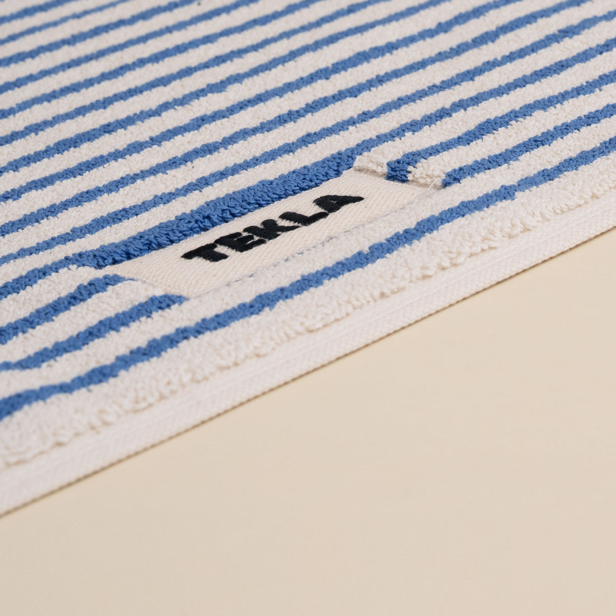 Tekla Bath Mat - Coastal Blue Stripes
