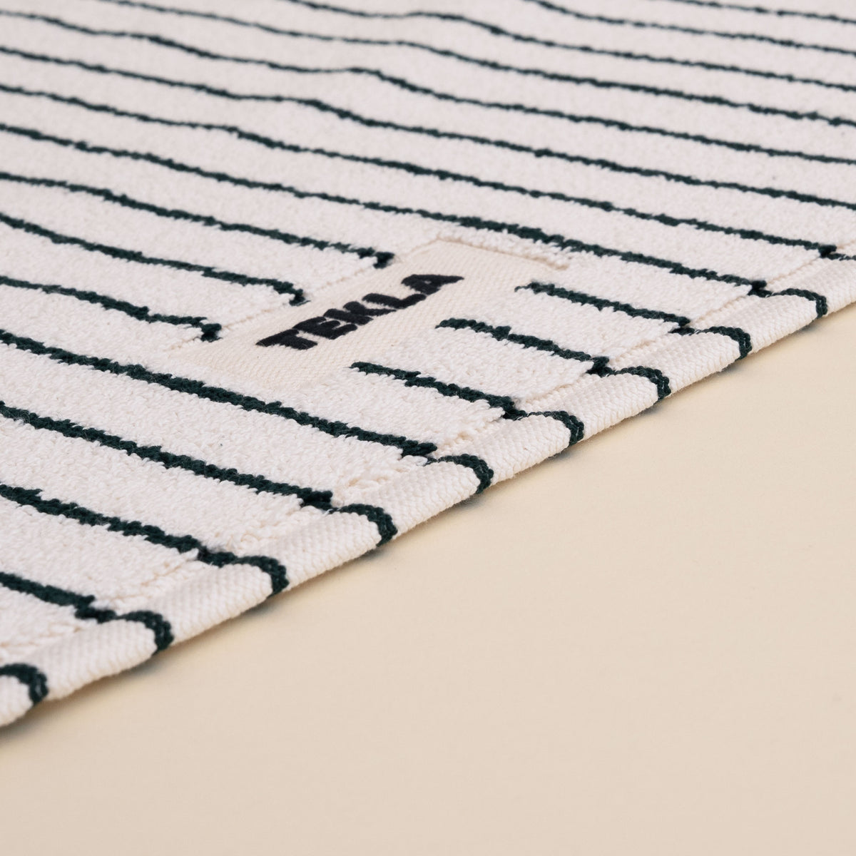 Tekla Bath Mat - Racing Green Stripes