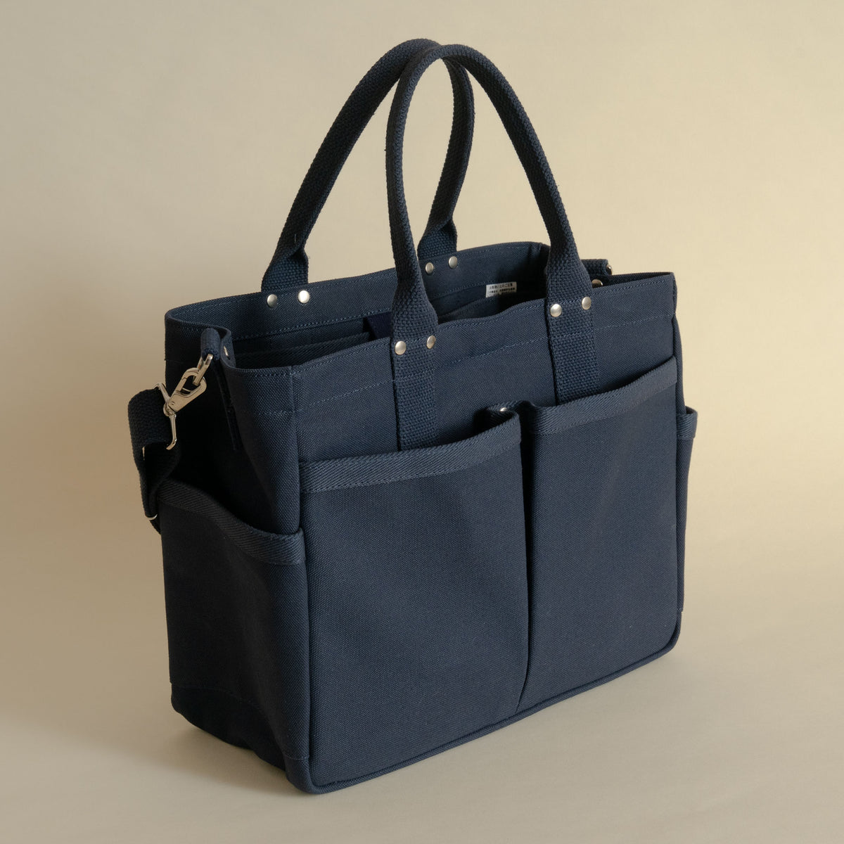 Threadline heavy canvas tool tote in navy